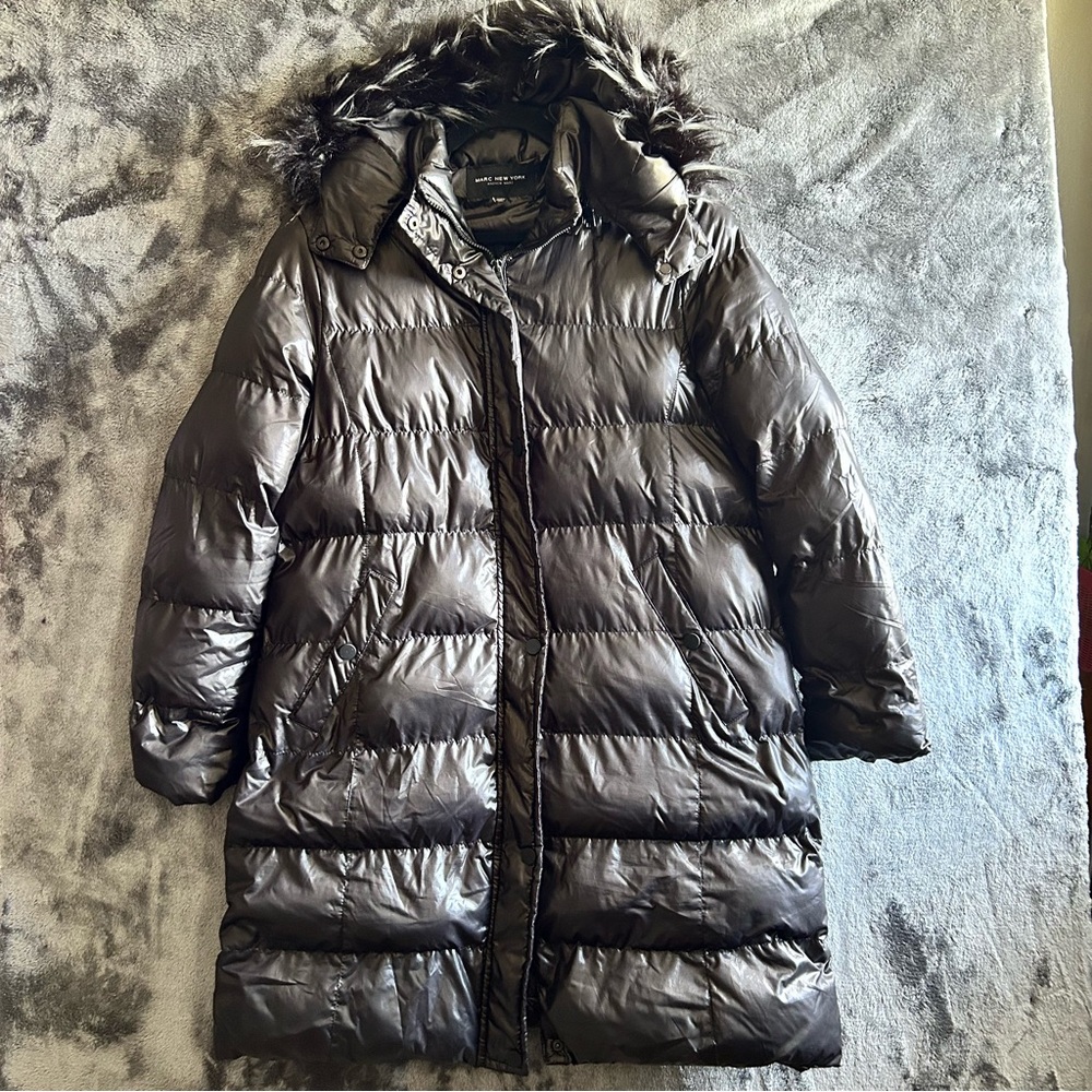 Women's Black Puffer Coat Andrew Marc Large